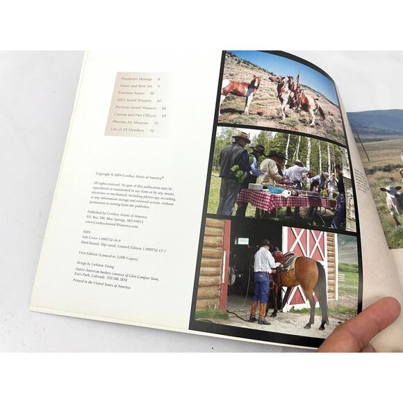 Cowboy Artists of America Paperback 39th Phoenix Art Museum 2004 First Edition - Picture 2 of 14